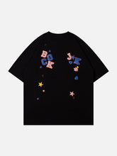 Foam Letter Star Print Tee